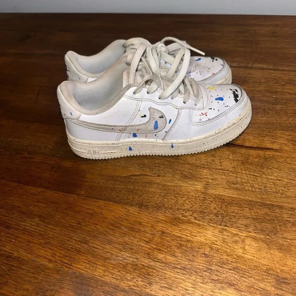 Nike Air Force 1 Paint Splatter Sneakers